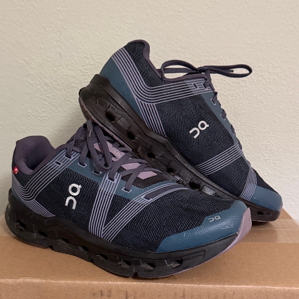 On Running Black and Navy Sneakers